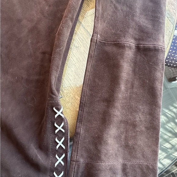 Stetson Chocolate Brown Supple Suede Leather Tunic W/Western Style Stitching L - Picture 7 of 16